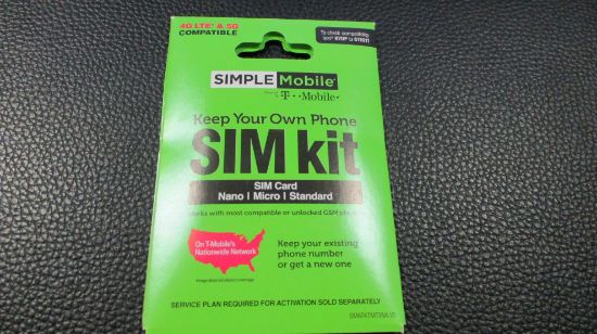 Picture of Simple Mobile SIM Card